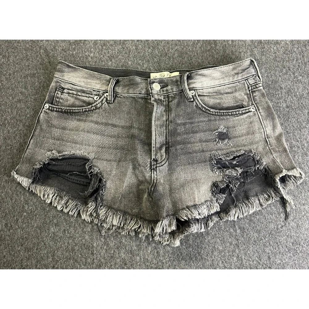 We The Free People Loving Good Vibrations Shorts Cutoff  Size 27 Distressed - Picture 2 of 16